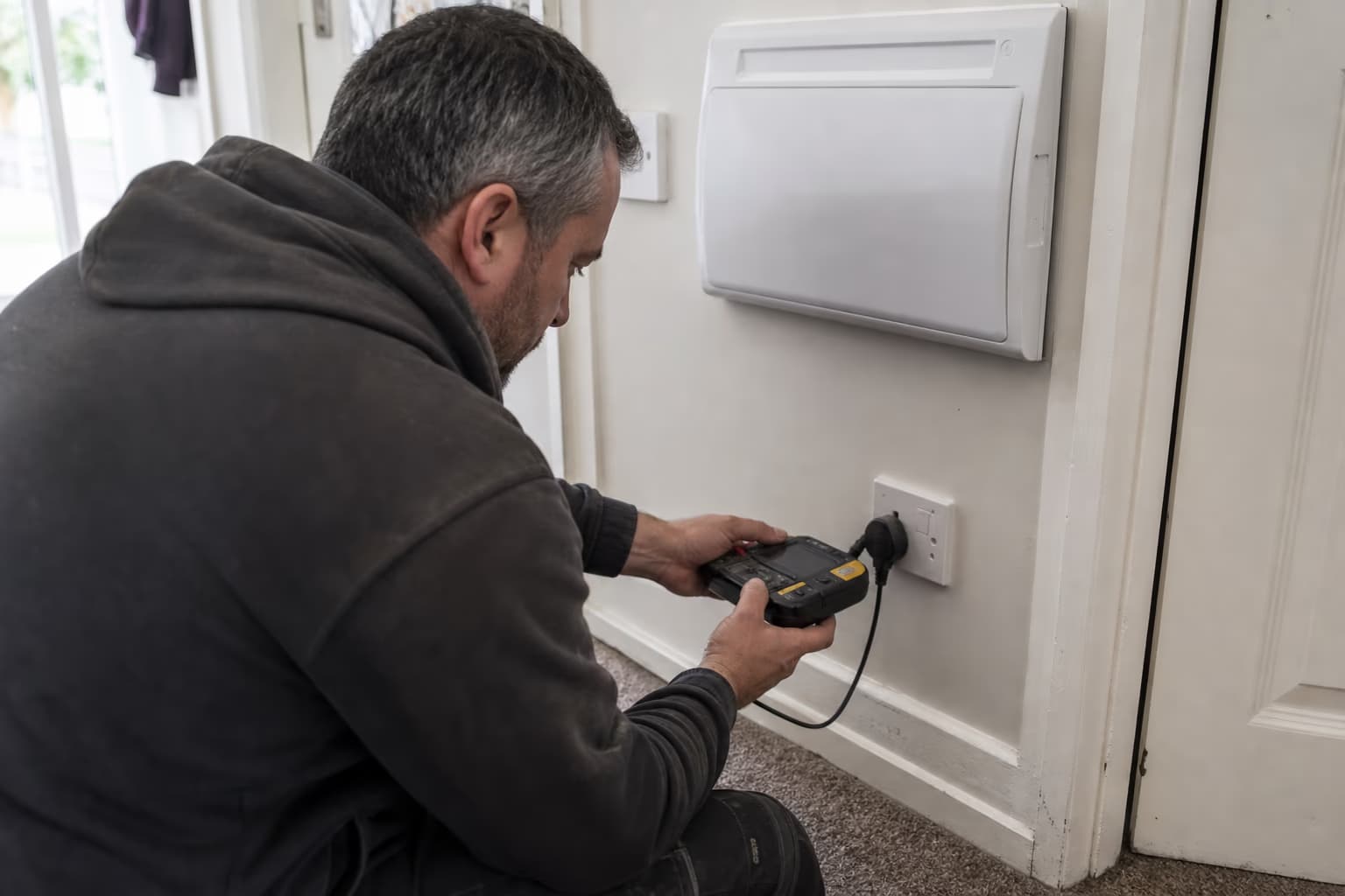 Close electrical detail relevant to consumer unit replacement cost: testing, scope and price factors