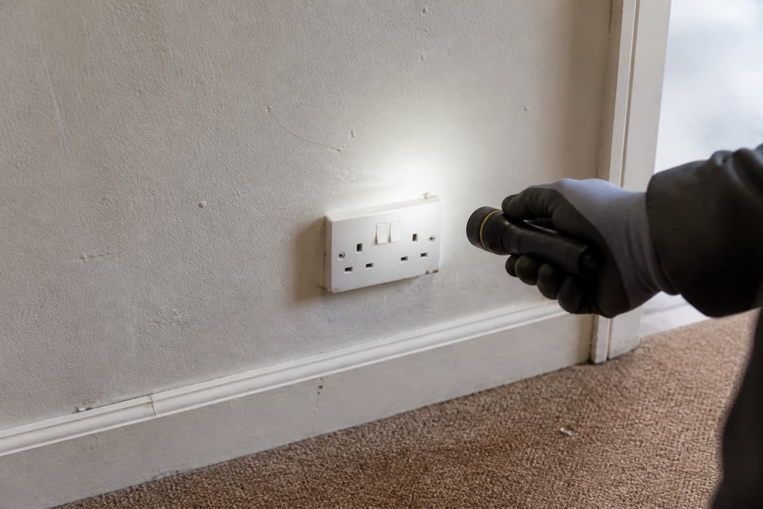 Close electrical detail relevant to does a 1970s house need rewiring?